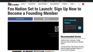 Fox Nation Set to Launch: Sign Up Now to Become a Founding ...