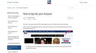 How to log into your Account – Fox News