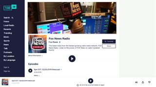 Fox News Radio | Listen to Podcasts On Demand Free | TuneIn