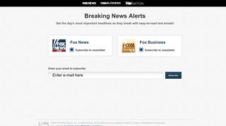Newsletter Splash | Fox News