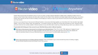 Flixster Video: Migrate My Collection