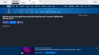 Watch every own goal from the FIFA World Cup™ so far ... - FOX Sports