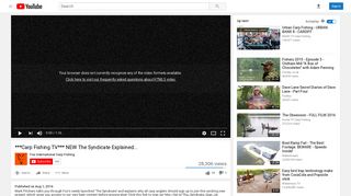 Carp Fishing TV*** NEW The Syndicate Explained... - YouTube