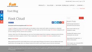 Foxit Cloud | Foxit Blog - Foxit Software