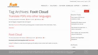 Foxit Cloud | Foxit Blog - Foxit Software