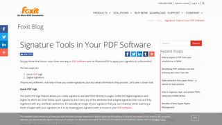 Signature Tools in Your PDF Software | Foxit Blog