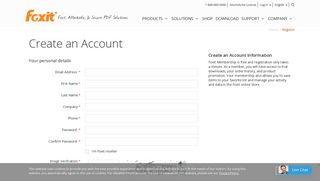 Create a Foxit Account - Foxit Software