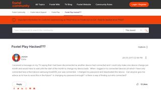 Foxtel Help & Support - Foxtel Play Hacked??? - Foxtel Community ...