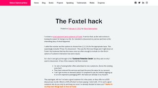 The Foxtel hack - Steve Sammartino