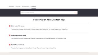 Foxtel Play on Xbox One - Troubleshooting - Foxtel Now Support