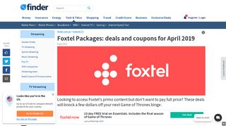 Foxtel Packages: Deals for new and existing customers February 2019 ...