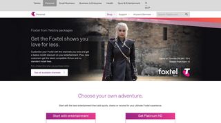 Foxtel Packages & Plans from Telstra