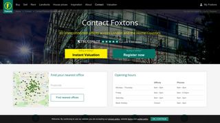 Foxtons: Contact our estate agency offices in London and Surrey, UK