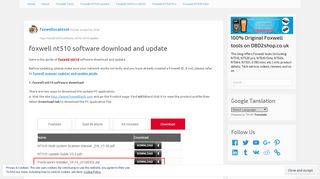 foxwell nt510 software download and update | 100% Original Foxwell ...