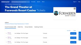 The Grand Theater at Foxwoods Resort Casino - Mashantucket ...