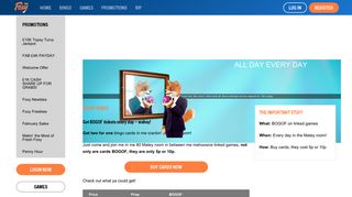 BOGOF Bingo | Online Bingo Games | FoxyBingo.com