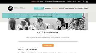 CFP® certification - The Financial Planning Association of ... - FPA