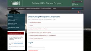 Fulbright Student Program - Fulbright Program Advisers