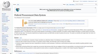 Federal Procurement Data System - Wikipedia