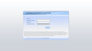 Microsoft Forefront Unified Access Gateway - Logon Page