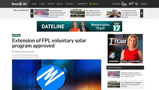 Extension of FPL voluntary solar program approved - News4Jax