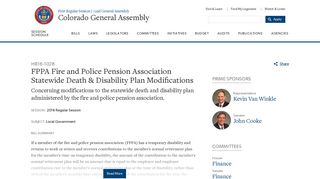 FPPA Fire and Police Pension Association Statewide Death ...