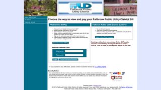 Fallbrook Public Utility District - Online BillPay - OnlineBiller