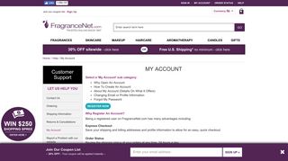 FragranceNet.com® - My Account