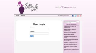 User Login - Fragrance Net