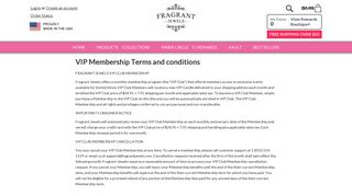 VIP Membership Terms and conditions – Fragrant Jewels
