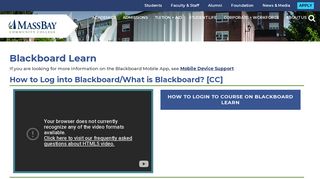 Blackboard Learn | massbay