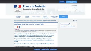 Applying for a French visa in Australia - La France en Australie