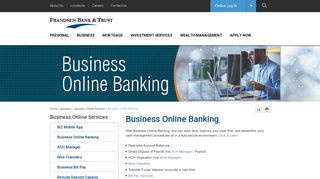 Frandsen Bank & Trust - Business Online Banking