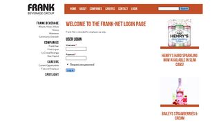 Login | Frank Beverage Group