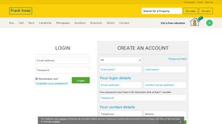 User Login - Frank Innes