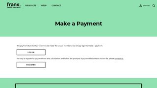 Make a Payment - Frank Health Insurance