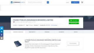 FRANK PICKLES (INSURANCE BROKERS) LIMITED. Free ...