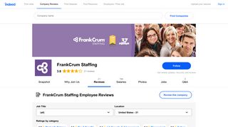 Working at FrankCrum Staffing: Employee Reviews | Indeed.com