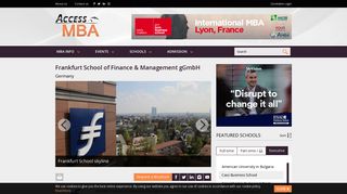 Frankfurt School of Finance & Management gGmbH - Access MBA