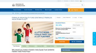 Franklin India Equity Fund (erstwhile Franklin India Prima Plus ...