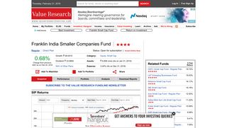 Franklin India Smaller Companies Fund : Fund Snapshot : Franklin ...