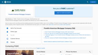 Franklin American Mortgage Company (FAMC): Login, Bill Pay ... - Doxo