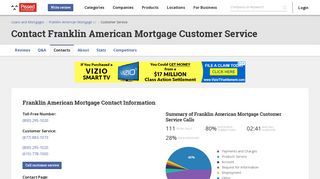 Franklin American Mortgage Customer Service Phone Number (800 ...