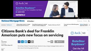 Citizens Bank to buy Franklin American Mortgage as others flee home ...