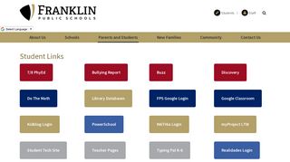 Student Links - Franklin Public Schools