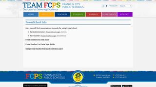 PowerSchool Info - Franklin City Public Schools