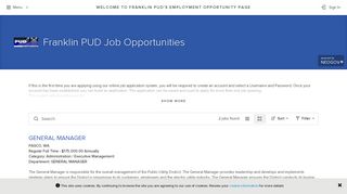 Job Opportunities | Sorted by Job Title ascending | Franklin PUD Job ...