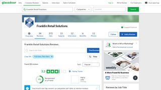 Franklin Retail Solutions Reviews | Glassdoor