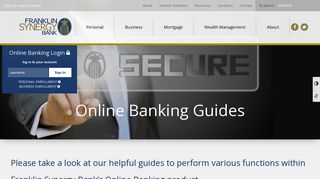 Online Banking Guides - Franklin Synergy Bank