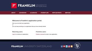 Franklin's application portal. - Admissions - Franklin University ...